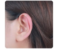 Stone Bezel Set Ear Cuff EC-301